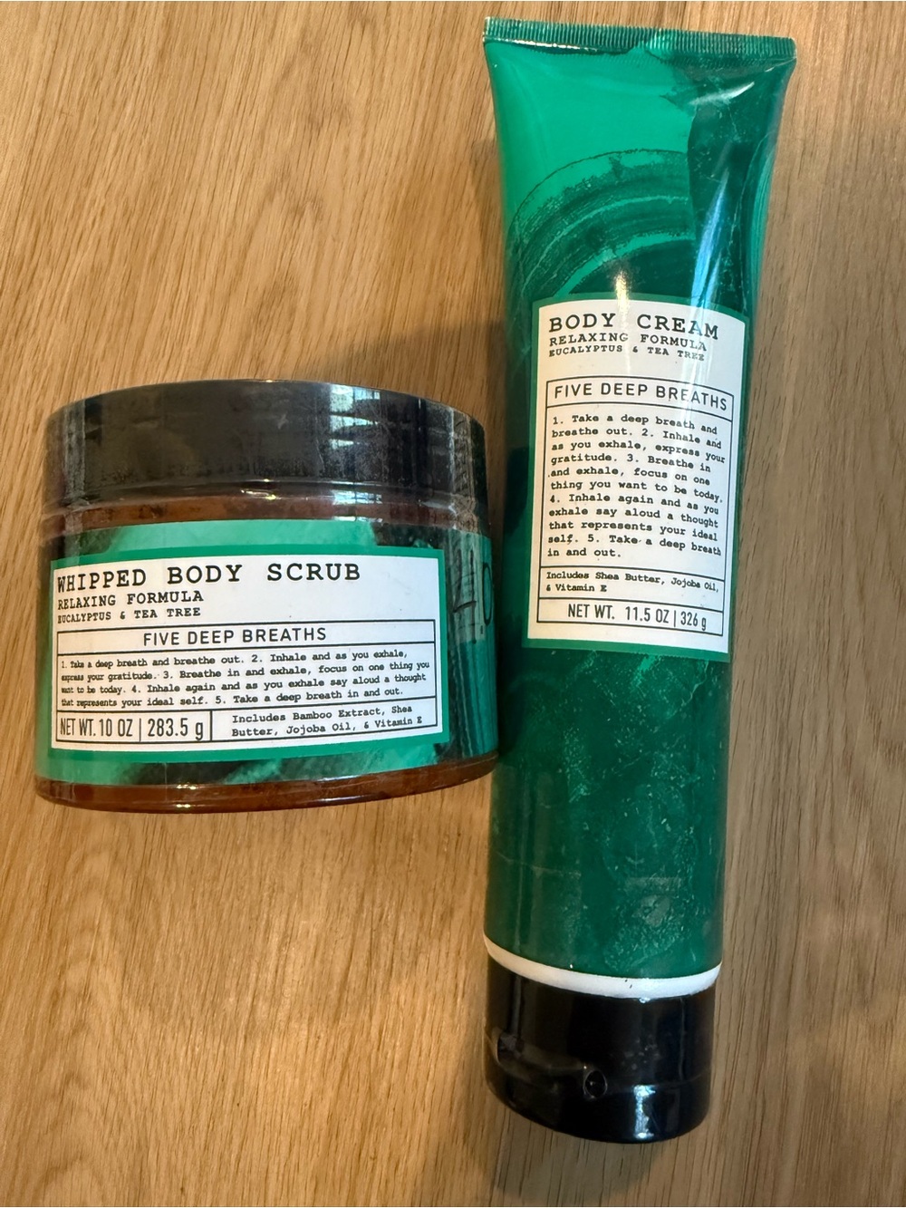 Five Deep Breaths Whipped Body Scrub & Body Cream - Green
